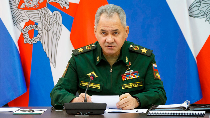 Шойгу проинспектировал группировку войск на передовой