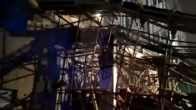 В Петербурге обрушились строительные леса жилого комплекса