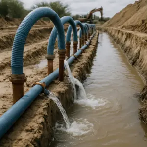 Водоотведение из котлована: методы и решения